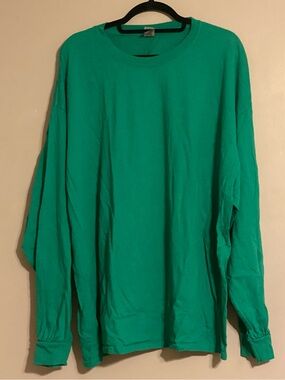 Gildan Green/Blur (3) Heavy Cotton Long Sleeve